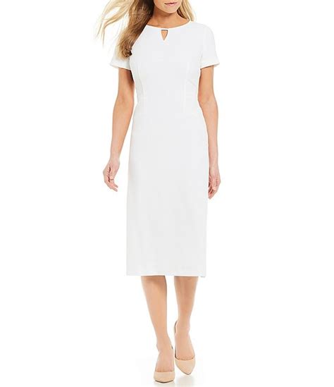 dillard's white dresses|white dresses for older ladies.